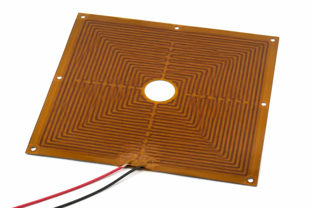 3D Printer Bed Polyimide Heaters — the construction this page describes
