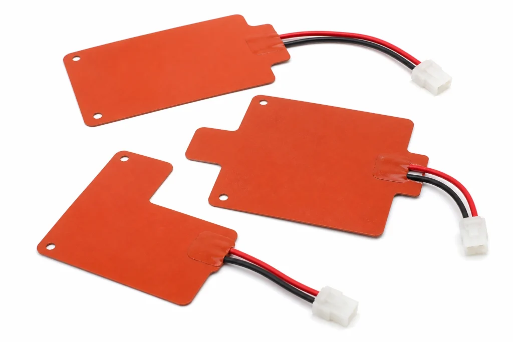 Battery Silicone Heaters with Molex Connector — the construction this page describes