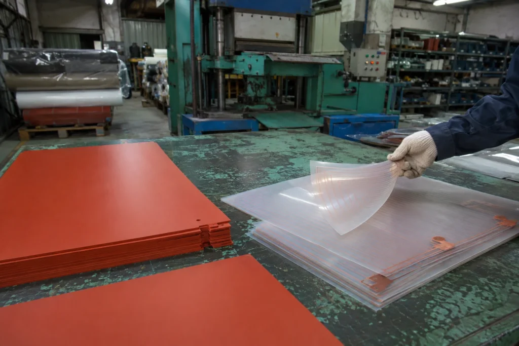 Epoxy Encapsulated Plate Heaters in production