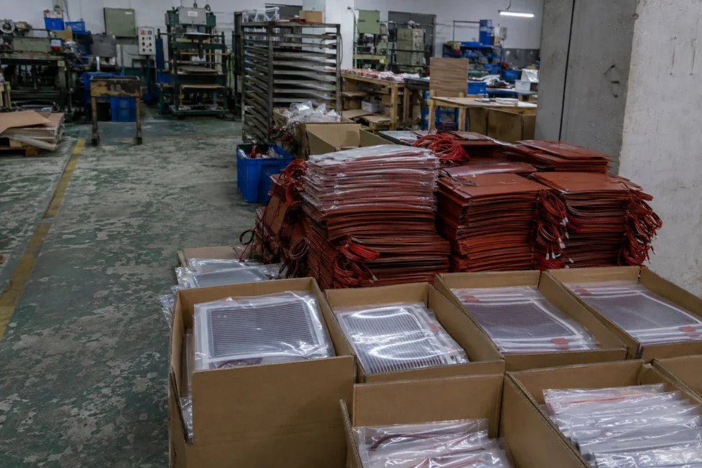 Finished heaters batched for dispatch