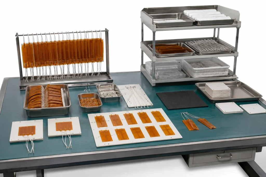 PTC Ceramic Heating Elements in production