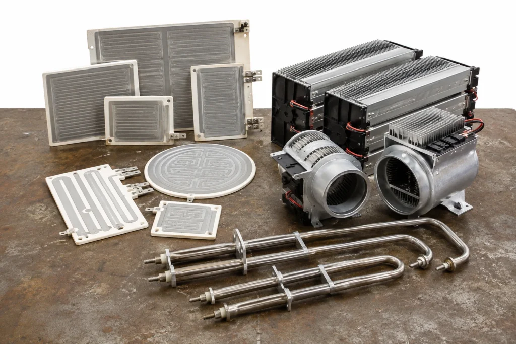 Polyimide Heaters with PSA Backing in production