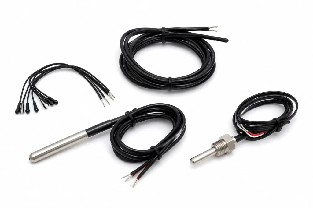 NTC Thermistor Sensors — the construction this page describes