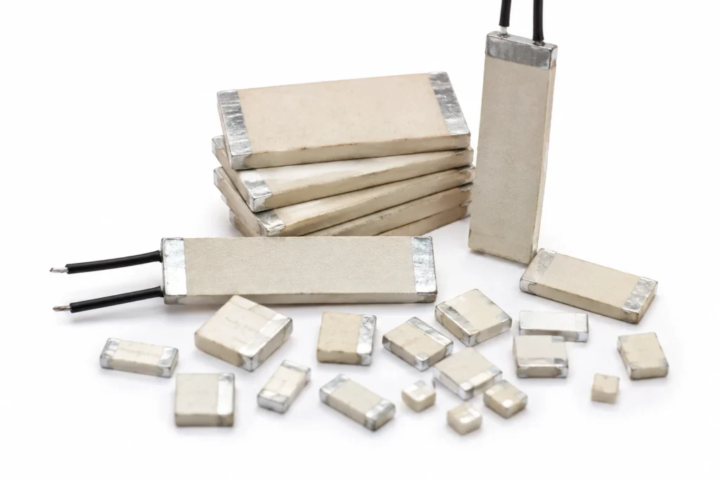 PTC Ceramic Heating Elements — the construction this page describes