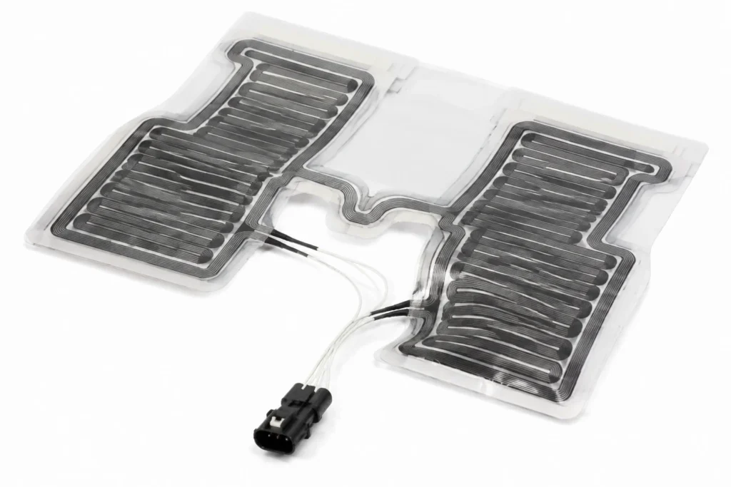 Seat Heating PET Film Elements — the construction this page describes