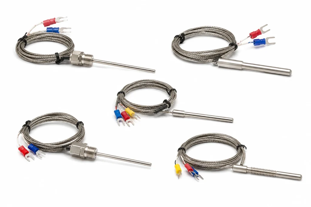 Type K and Type J Thermocouples — the construction this page describes